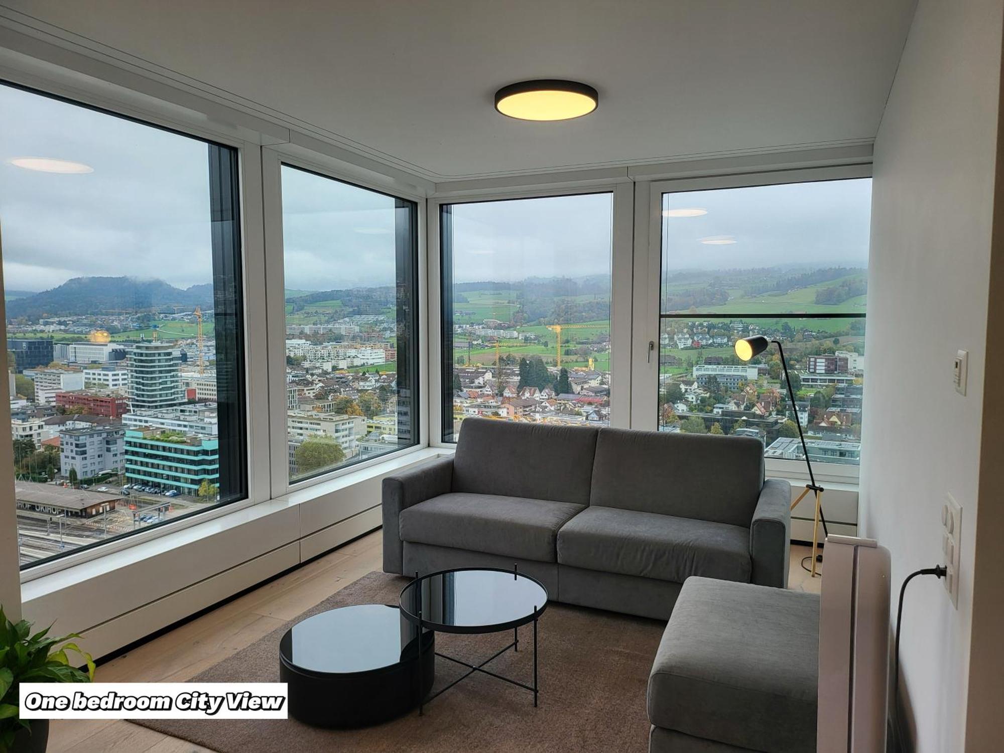 Park Tower City View Apartments Zug Exterior foto